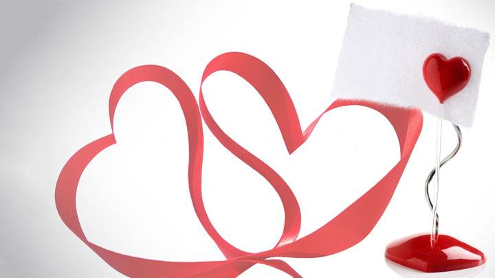 Heart Lamp And White Background